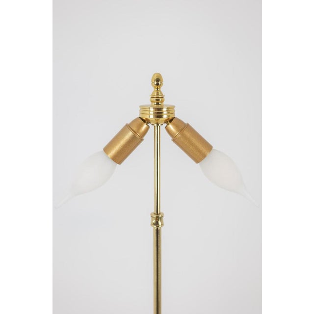 Table Lamp in Blue Porcelain with Gilded Bronze Handles, 1880s For Sale - Image 6 of 7