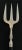 1910s Ebony and Silver Bread Fork (Hallmarks) For Sale - Image 4 of 9