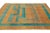 2010s Modern Deco Style Handmade Geometric Goldenrod and Teal Wool Rug For Sale - Image 5 of 9