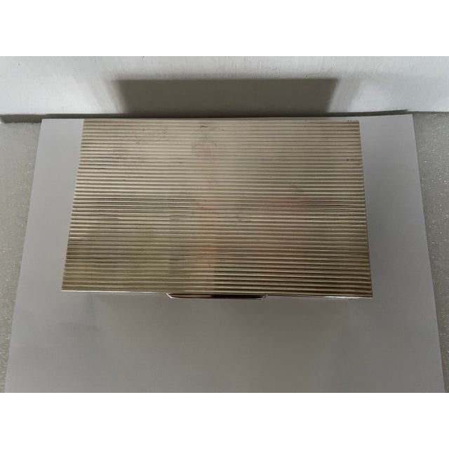 Metal Vintage Puiforcat Cigar Box, 1950s For Sale - Image 7 of 11