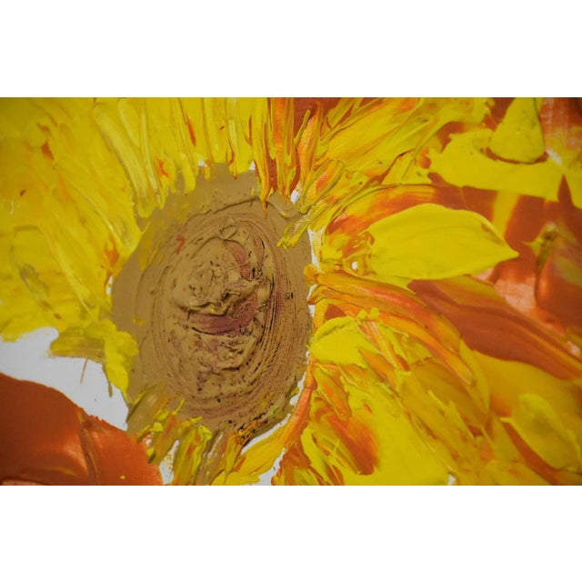 Abstract Yellow Painting Signed “Marty For Sale - Image 4 of 9