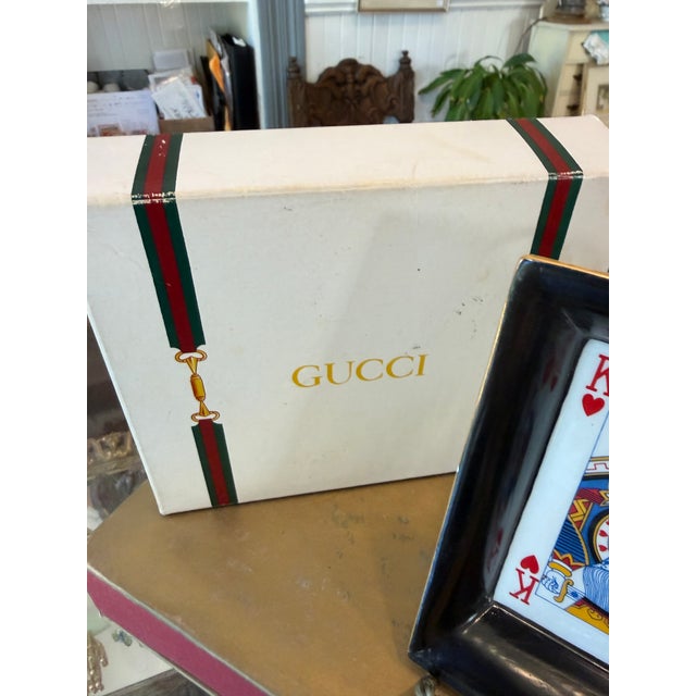 Mid-Century Modern Vintage Gucci "King of Hearts" Ashtray or Dish For Sale - Image 3 of 8