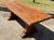 French Vintage Solid Plank Trestle Oak Farm Dining Table For Sale - Image 3 of 12