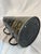 Black Antique English Tole Coal Helmet Scuttle, Beldray, Gilt Cherub Medallion, 24in For Sale - Image 8 of 13