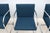 Ludwig Mies Van Der Rohe Brno Tubular Chairs in Royal Blue Fabric by Gordon - Set of 4 For Sale - Image 15 of 18