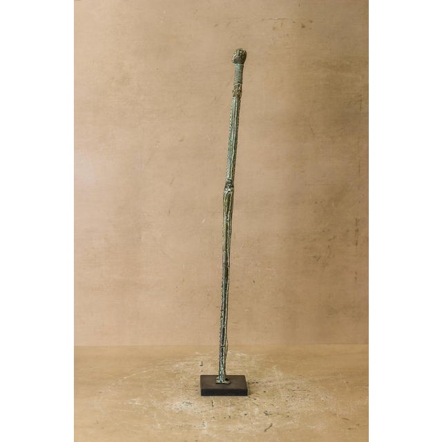 Vintage Benin Bronze Sculpture For Sale - Image 5 of 10