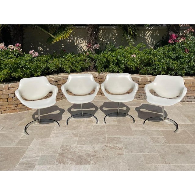 Table and 4 Chairs attributed to Boris Tabacoff, Set of 5 For Sale - Image 16 of 18