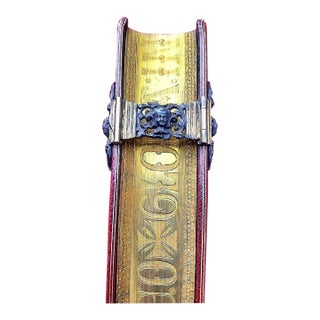 (1883) Unique Gauffered Fore Edge Clasped Missal - Illustrated Antique Devotional Christian Bible Art For Sale