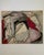 1950's Oil on Board Abstract Cubist by Artist John Perkins A dramatic abstract piece with a bold, commanding energy. Very...
