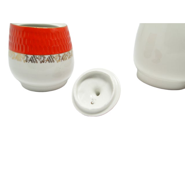 Ceramic Postmodern Sugar Bowl and Pot, Poland, 1970s For Sale - Image 7 of 11