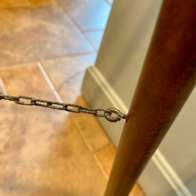 Antique Oak Wood Stick and Ball Parlor Easel For Sale - Image 12 of 17