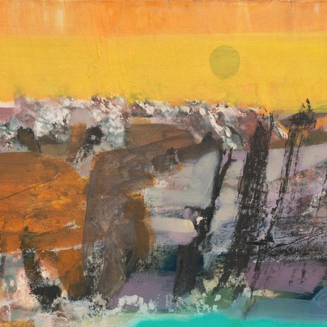 1960s 'Canyon River' by Tom Ide, 1965, San Francisco Bay Area Abstraction, Mid-Century, Maxwell Gallery For Sale - Image 5 of 11