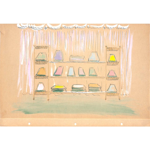 Art Sz: 11 3/4"H x 17"W Alexander Warren Montel (1921-2002)