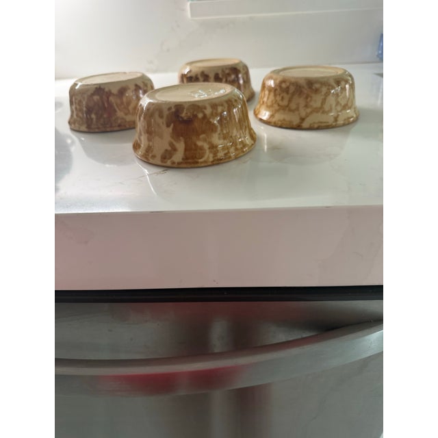 7 Pieces of Mid 19th Century Bennington Brown/Yellow Glaze Spongeware For Sale - Image 12 of 12