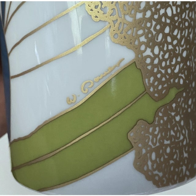 Mid 20th Century Rosenthal Studio-Linie Wolf Bauer White Porcelain Floral Vase For Sale - Image 9 of 11