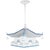 Vintage Blue and White Chinese Classical Architecture "Pavilion" Style Chandelier For Sale - Image 4 of 12