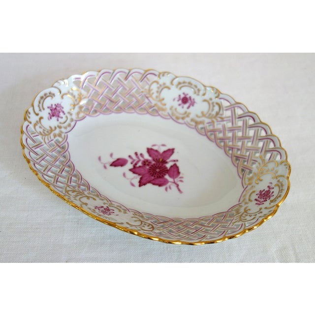 Openwork Porcelain Bowl from Herend Factory, Hungary, 1970s For Sale - Image 12 of 12
