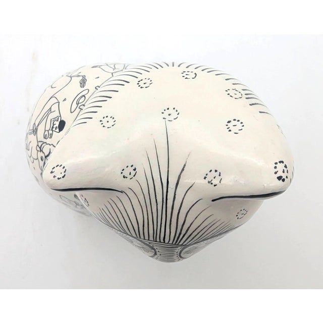 Vintage Mexican Zihuatanejo Ceramic Cat Figurine For Sale - Image 10 of 11