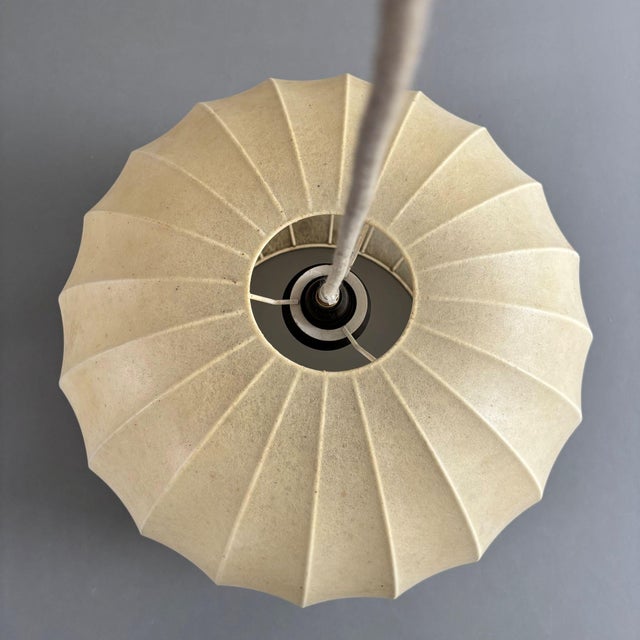 Mid-Century Modern Mid-Century Modern Cocoon Pendant Lamp by Friedel Wauer for Goldkant Leuchten, 1960s For Sale - Image 3 of 12