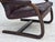 Scandinavian Lounge Chair in Brown Leather and Bentwood, 1970s For Sale - Image 9 of 18