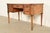 French Sligh Furniture French Regency Louis XVI Carved Walnut Leather Top Writing Desk, Circa 1960s For Sale - Image 3 of 14