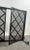 Black Art Deco Style Black & Bronzed Metal Two-Door & Diamond Design Fireplace Screen For Sale - Image 8 of 16