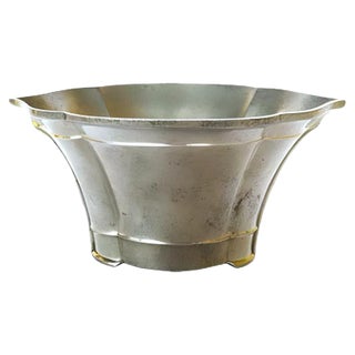 Danish Embossed Metal Vase by Just Andersen, 1930s For Sale