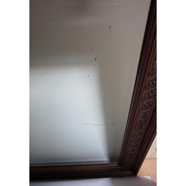 Breton Wall Mirror in Carved Oak, France, 1900s For Sale - Image 10 of 15