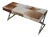 Modern Cowhide Bench With Chrome Frame For Sale