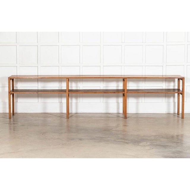Vintage French Monastery Pine Server Table, 1920 For Sale - Image 18 of 18