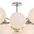 Contemporary Regina Andrew Shine Globe Flush Mount, Polished Nickel with Swirl Glass For Sale - Image 3 of 7