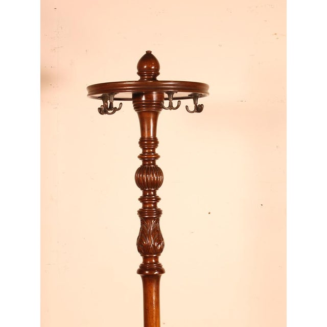 Antique Mahogany Coat Rack For Sale - Image 6 of 9
