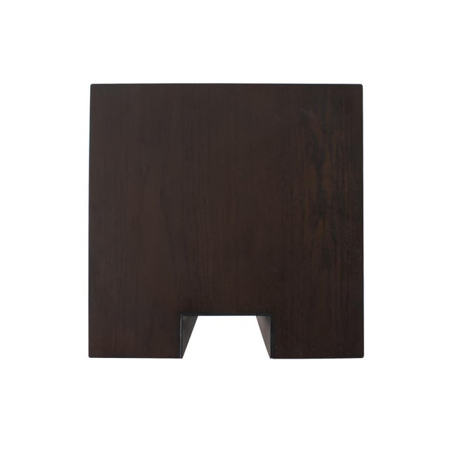 Kenneth Ludwig Chicago Bertoia Black Wooden Display Pedestal- Tall For Sale - Image 4 of 11