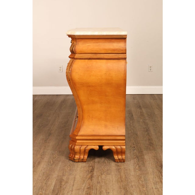 Century Furniture French Style Bombe Chest With Marble Top For Sale - Image 17 of 18