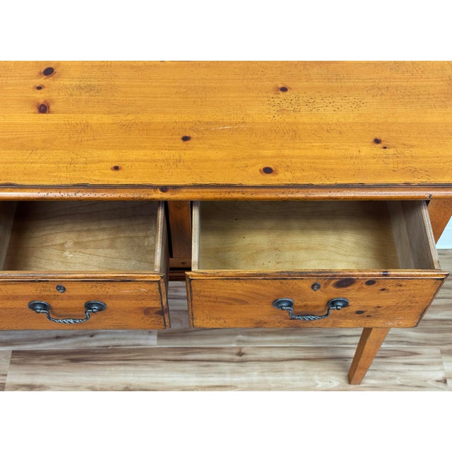 Vintage Drexel Heritage Pinehurst Console Table For Sale - Image 10 of 13