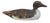 Antique Rustic Primitive Farmhouse Cabin Carved Duck Decoy For Sale - Image 4 of 5