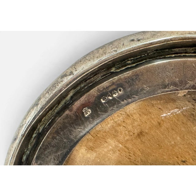 Antique Edwardian Sterling Silver Double Horse Hoof Inkwell Desk Stand For Sale - Image 15 of 15