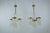 Brass and Glass Chandeliers by Gaetano Sciolari, Italy, 1970s, Set of 2 For Sale - Image 13 of 18