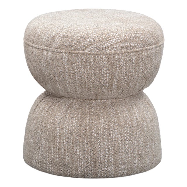 2020s Tomlin Beige Gaming Ruched Ottoman For Sale - Image 5 of 5