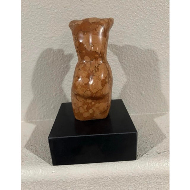 1990s 1990s Abstract Marble Female Torso Sculpture (8.25” High) For Sale - Image 5 of 7