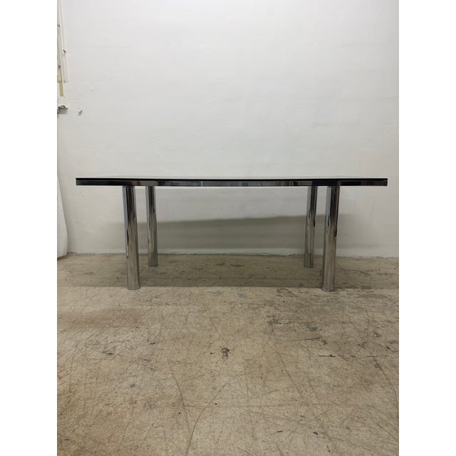 Tobia Scarpa Smoked Glass “Andre” Dining or Conference Table for Gavina, 1970s For Sale - Image 18 of 18