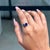 This Toi et Moi Ring showcases a 2.55 carats of natural blue sapphires, set in 14K White Gold. The oval cut sapphire...