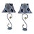 Late 20th Century Minimalist S- Form Lamps, a Pair For Sale