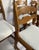 Vintage Brutalist Belgian Oak Dining Chairs, 1970s, Set of 6 For Sale - Image 4 of 10