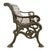 Cast Iron and Wood Garden Bench For Sale - Image 3 of 6