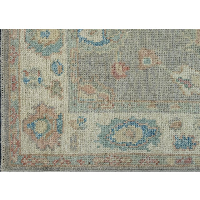 Turkish Oushak Runner Rug 2'9" x 14' #17918 For Sale In Houston - Image 6 of 8