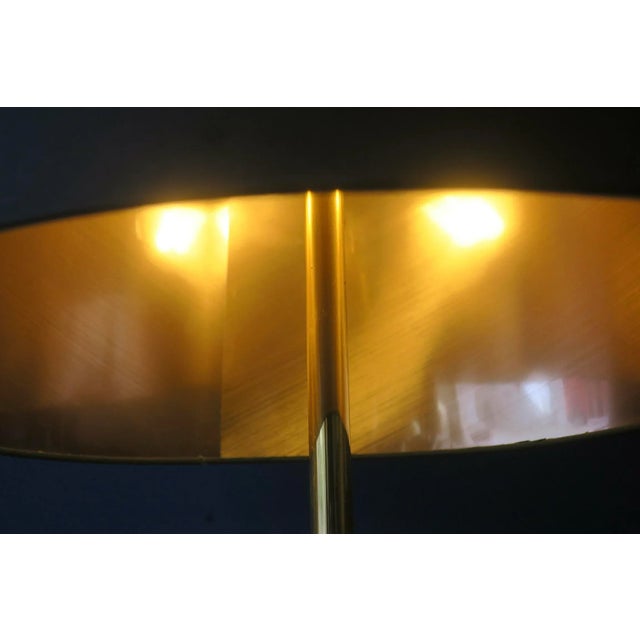 Mid-Century Modern Danish Teak Floor Lamp with Brass Tripod Foot, 1960s For Sale - Image 3 of 9