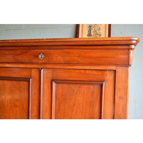 Antique Louis Philippe Cherrywood Girls Wardrobe For Sale - Image 5 of 11
