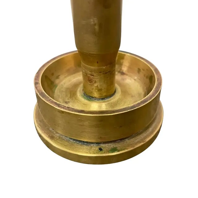 Pair of Folk Art Candlesticks For Sale In Chicago - Image 6 of 9