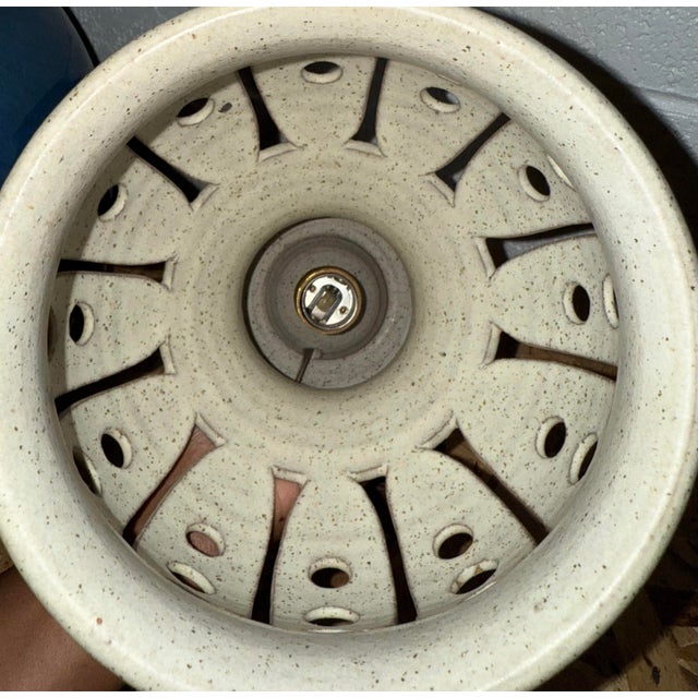 Early California Wishon Harrell Studio Stoneware Pottery Ceramic Lamp For Sale - Image 9 of 9